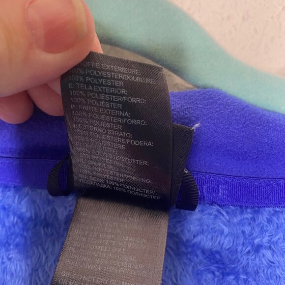 The North Face Womens S/P Blue Fuzzy Full-Zip Jacket  Warm Outerwear - Picture 8 of 16